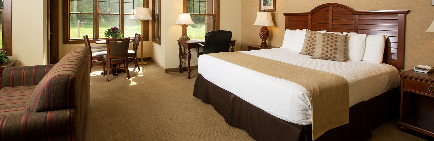 Bedroom at the Lake Lodge