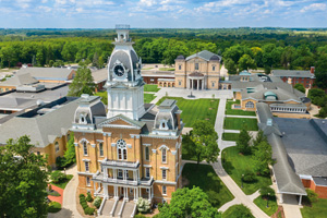 Ariel view of Hillsdale College